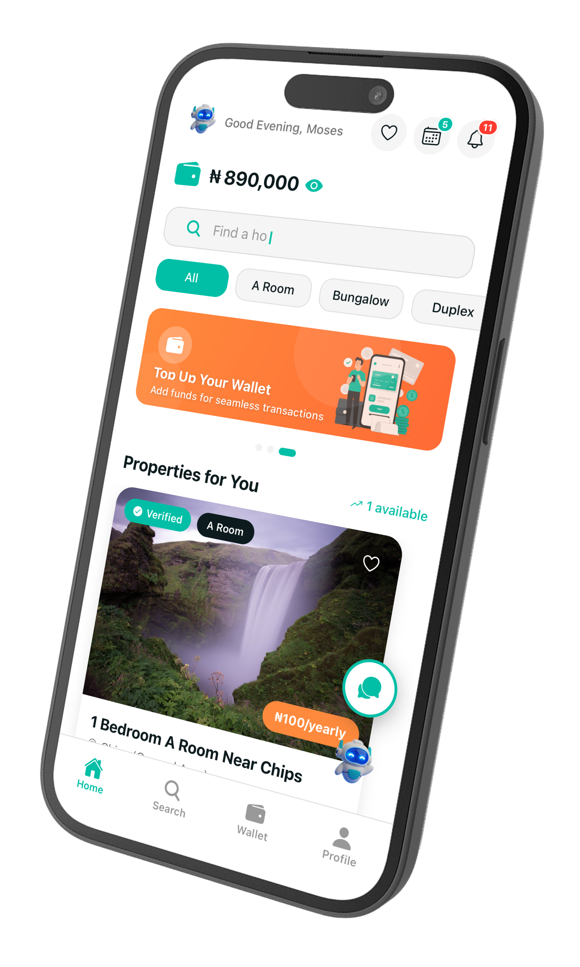 Padiconnect app mockup